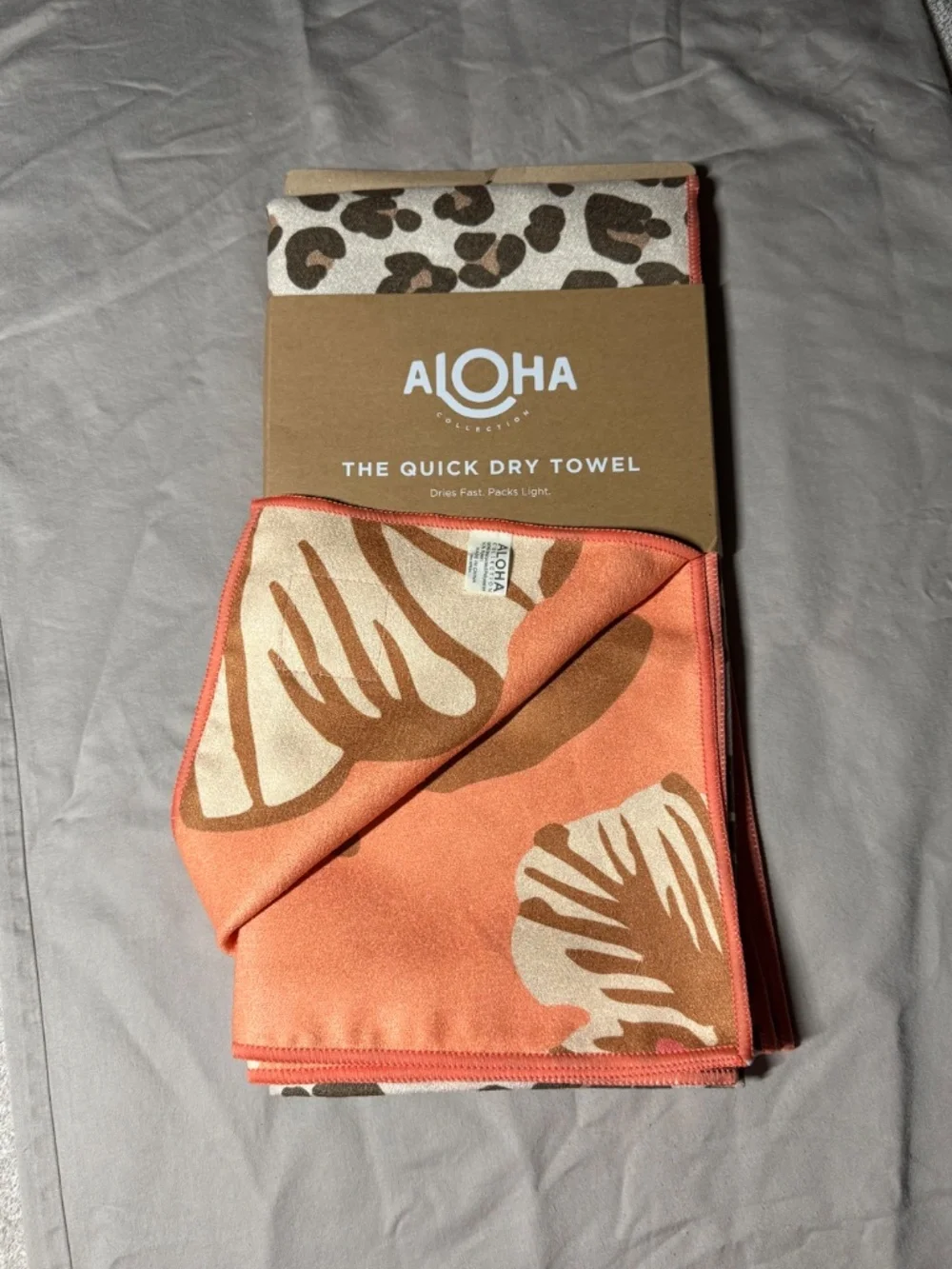 NWT ALOHA Collection x Samudra Leopard Cub Quick Dry Towel